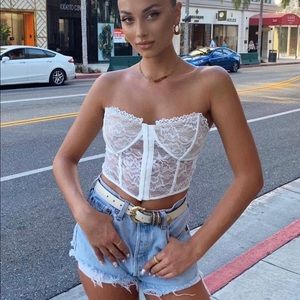 Tiger mist corset top